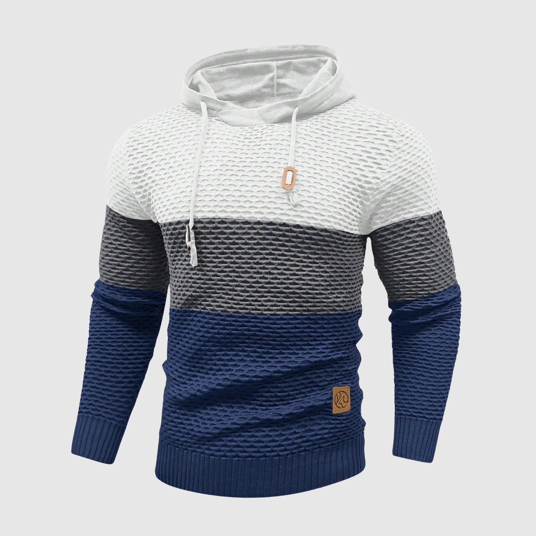 Lorence Men’s Knit Hoodie – Triple Tone HeatLock Pullover