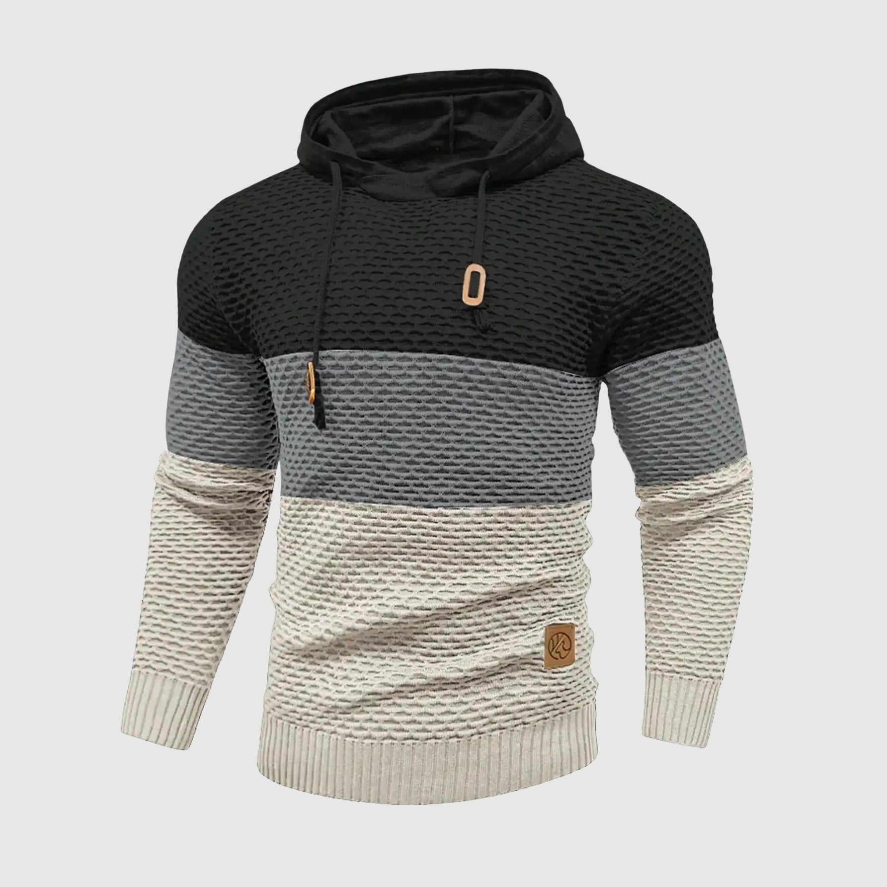 Lorence Men’s Knit Hoodie – Triple Tone HeatLock Pullover