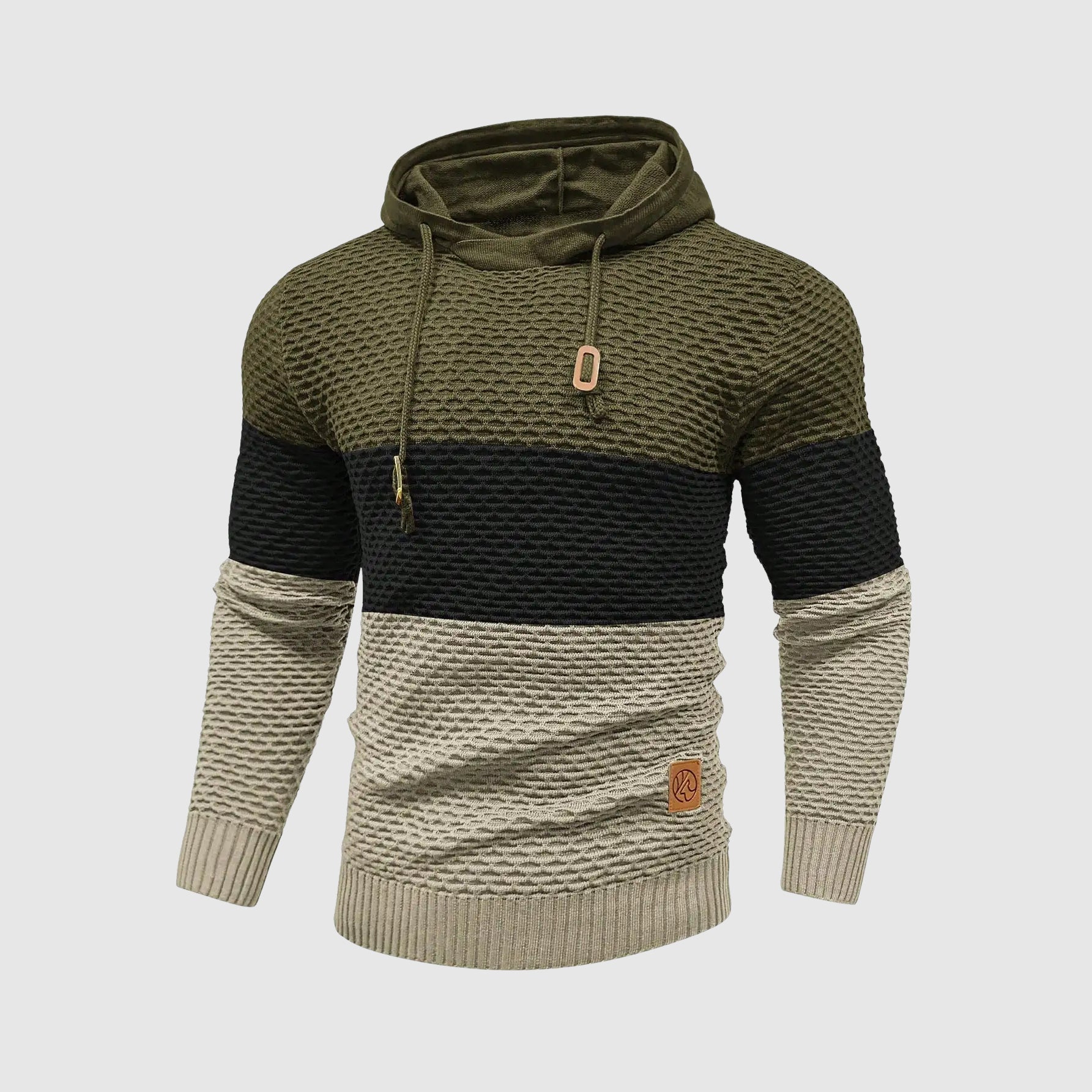 Lorence Men’s Knit Hoodie – Triple Tone HeatLock Pullover