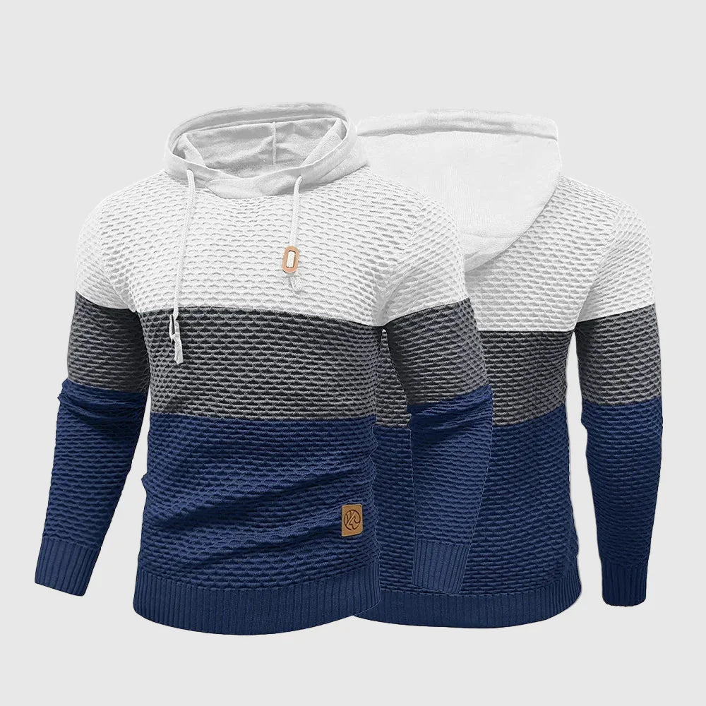 Lorence Men’s Knit Hoodie – Triple Tone HeatLock Pullover