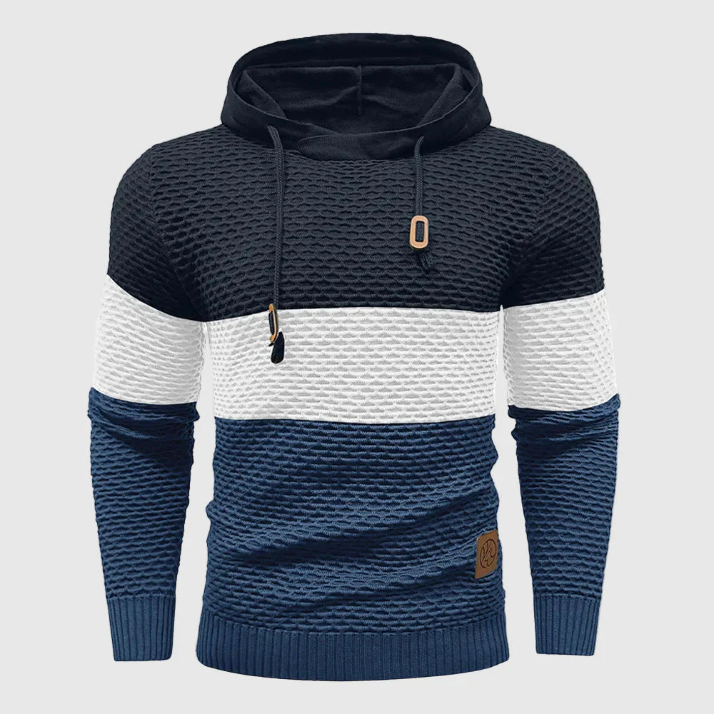 Lorence Men’s Knit Hoodie – Triple Tone HeatLock Pullover
