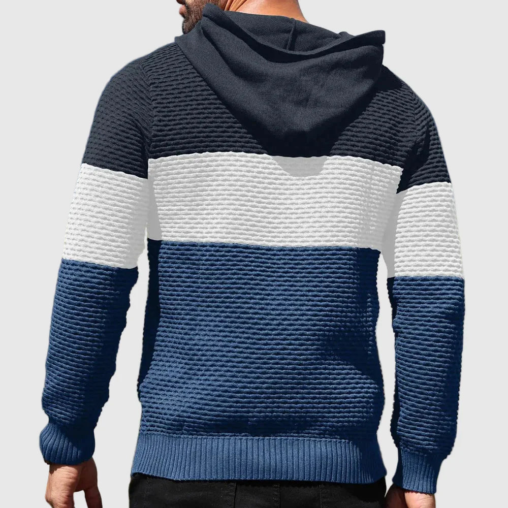 Lorence Men’s Knit Hoodie – Triple Tone HeatLock Pullover