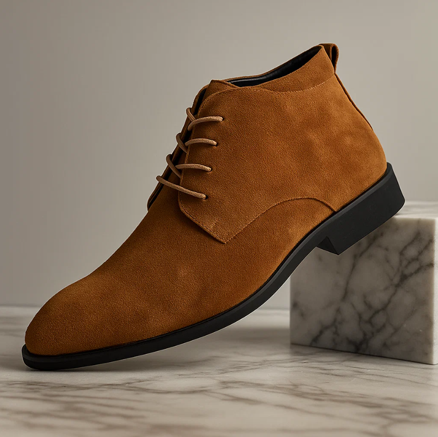 Matteo Men’s Suede Chukka Boots – Classic Lace-Up Design for Smart Casual Style