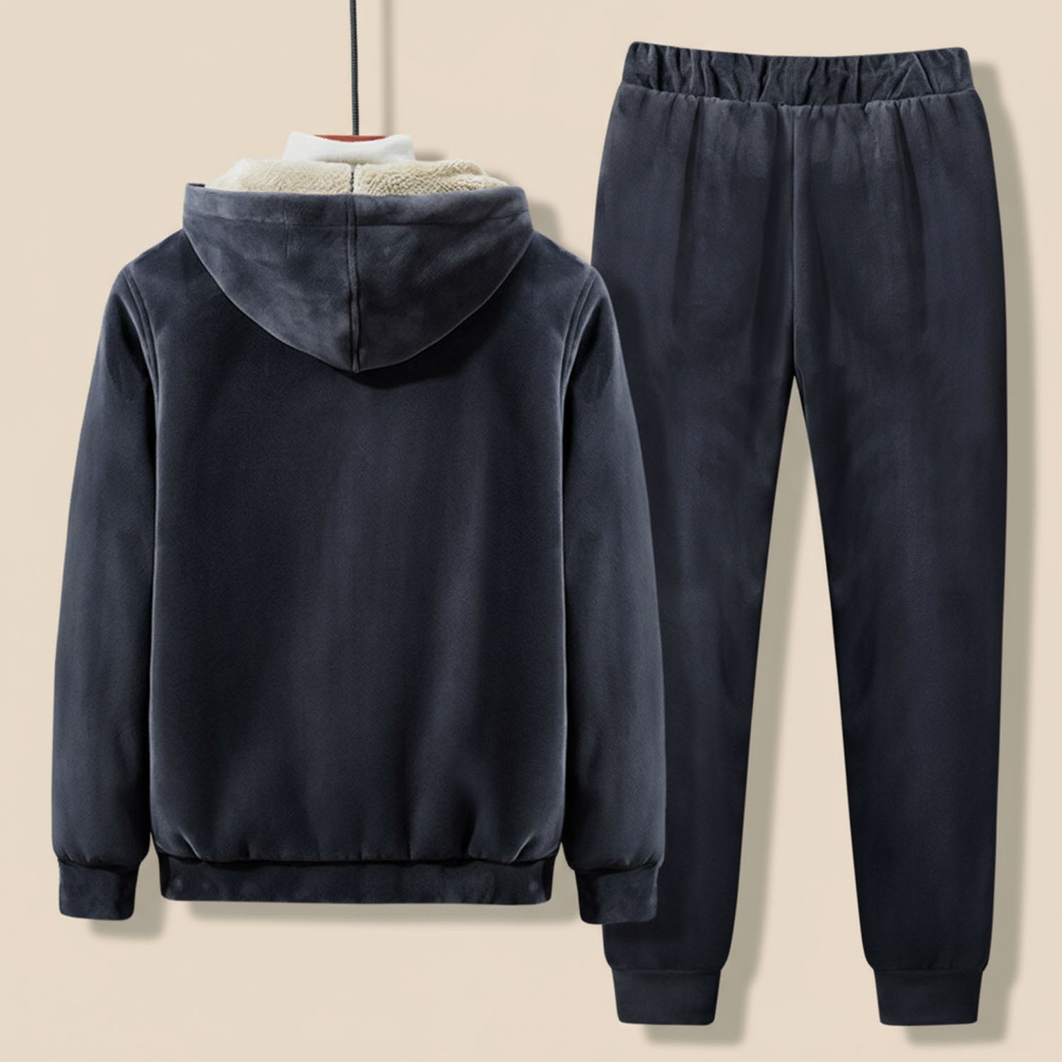 Lorenzo Men’s Tracksuit Set – Heavyweight Zip Hoodie & Joggers Set