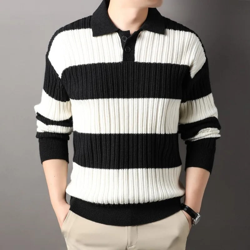 Anderson Men’s Wool Sweater – Soft Ribbed Knit with Classic Fit