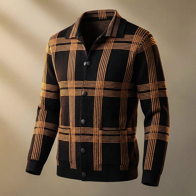 Darius Men’s Wool Knit Cardigan