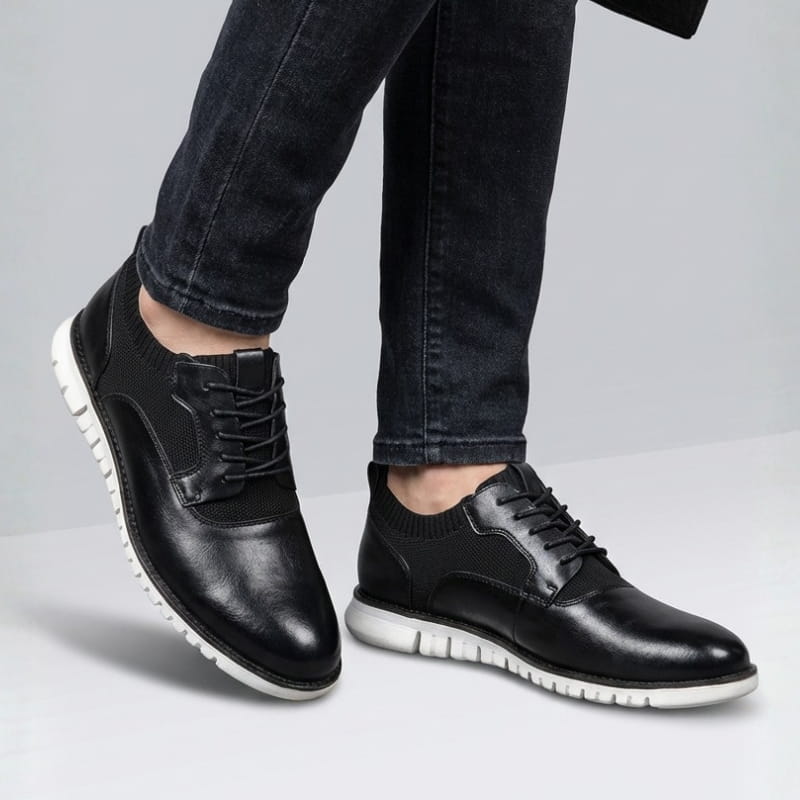 Hernando Genuine Leather Lace-Up Shoes – Casual Brogue Dress Shoes