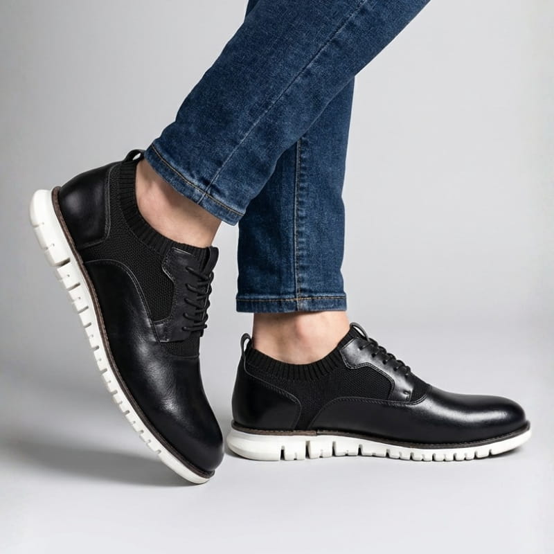 Hernando Genuine Leather Lace-Up Shoes – Casual Brogue Dress Shoes