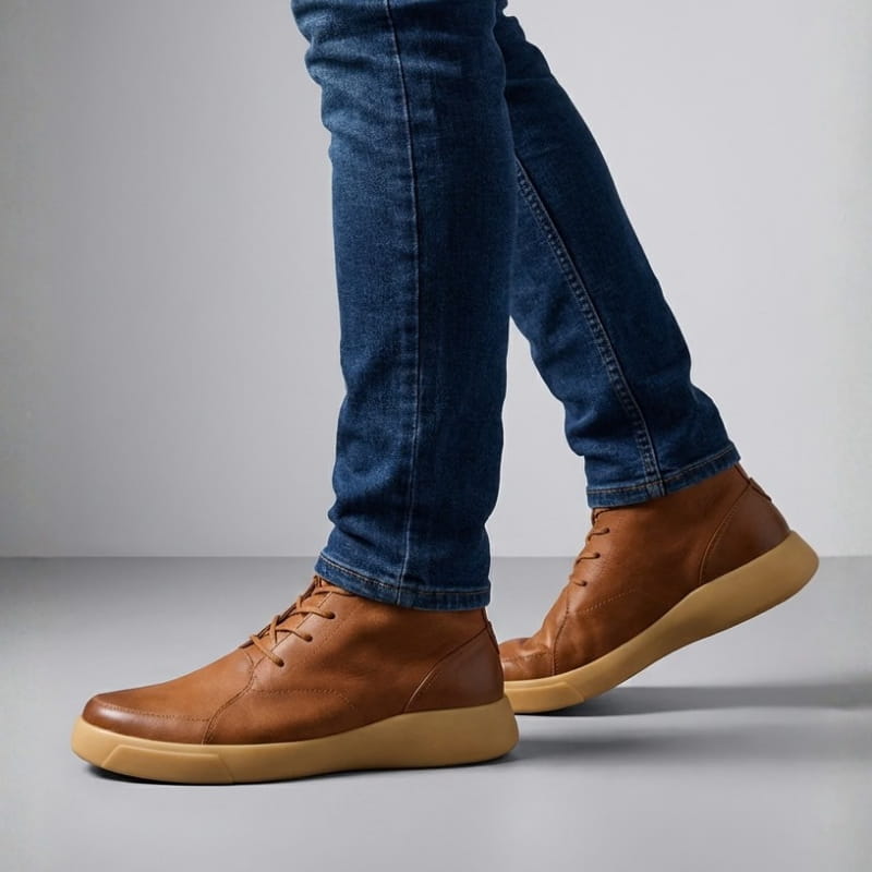 Piolo Men’s Ankle Leather Shoes