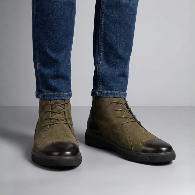 Piolo Men’s Ankle Leather Shoes