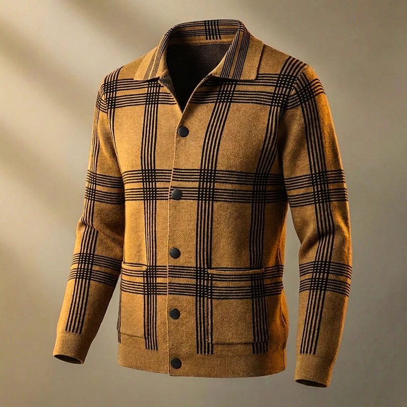 Darius Men’s Wool Knit Cardigan