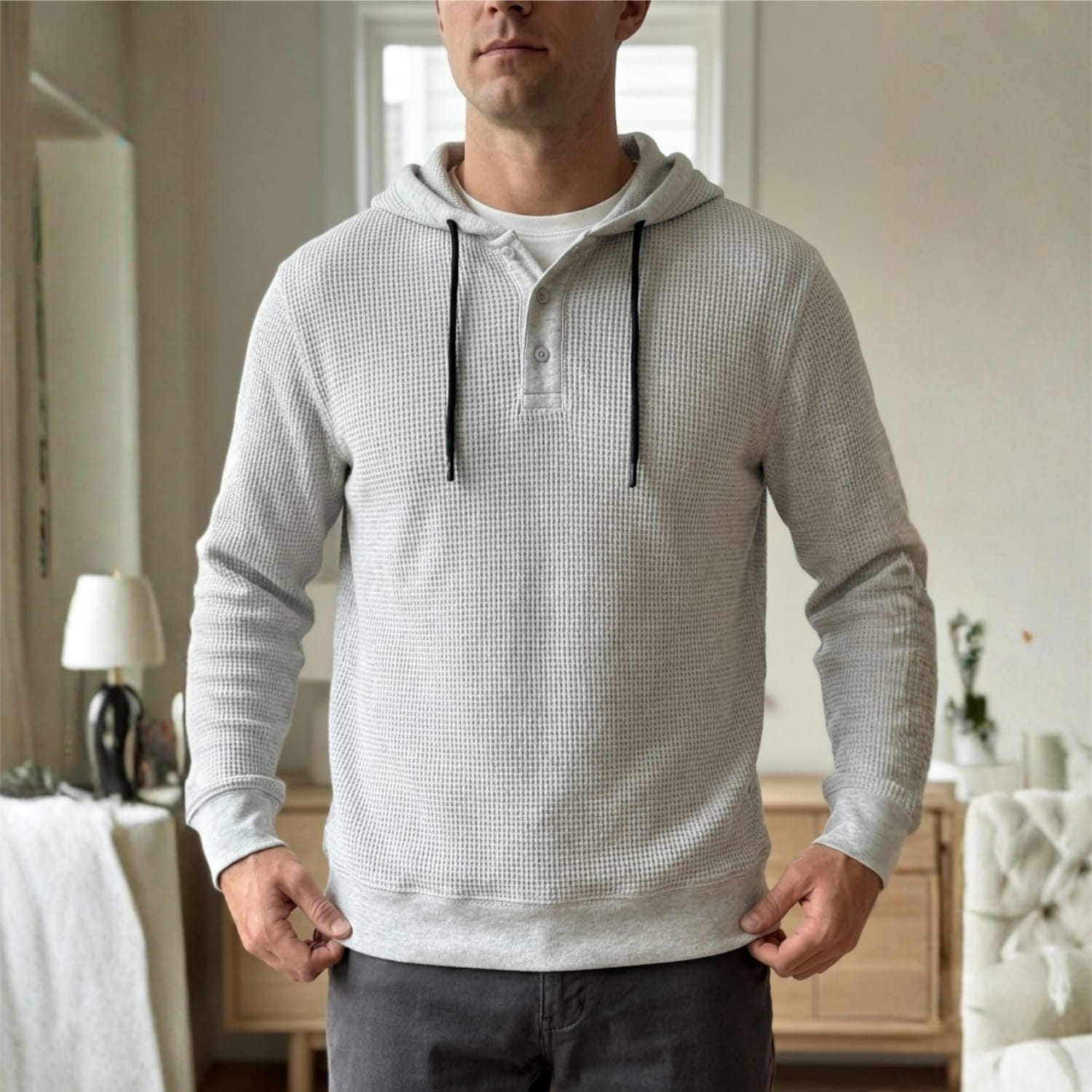 George Waffle Knit Hoodie