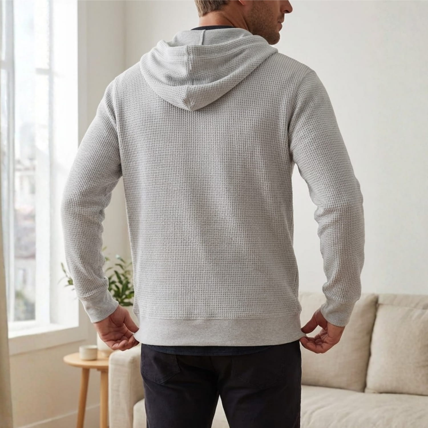 George Waffle Knit Hoodie