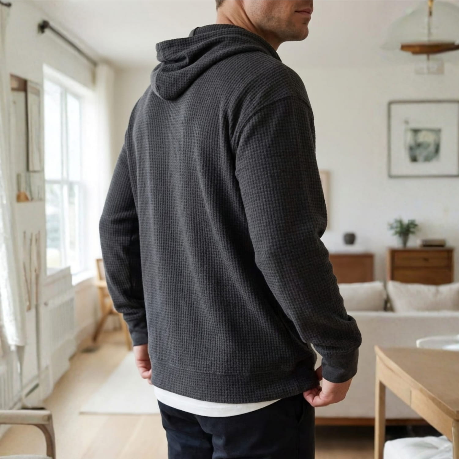 George Waffle Knit Hoodie