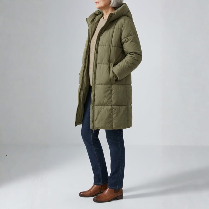 Karina Women’s Longline Padded Hooded Coat