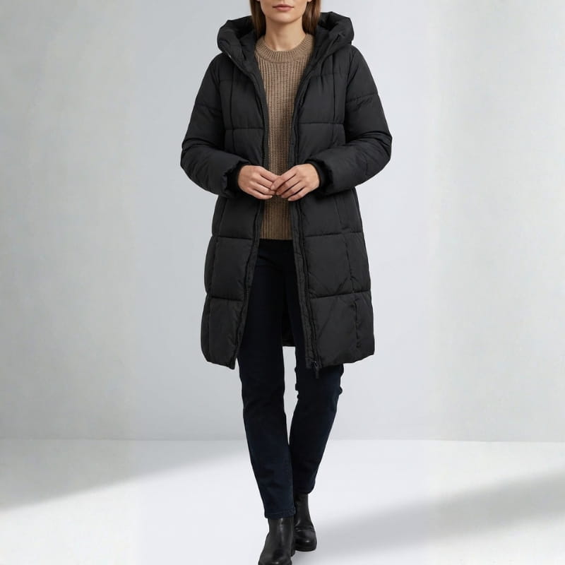 Karina Women’s Longline Padded Hooded Coat