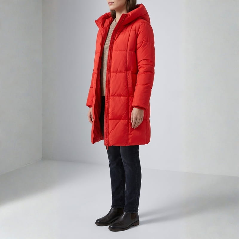 Karina Women’s Longline Padded Hooded Coat