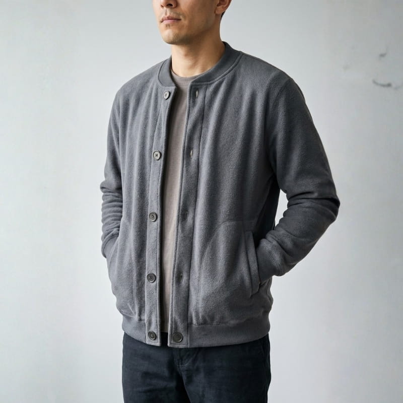 Emilio Men’s Fleece-Lined Button Up Jacket