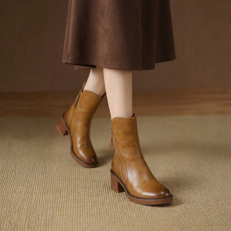 Colette Women’s Ankle Boots with Side Zipper