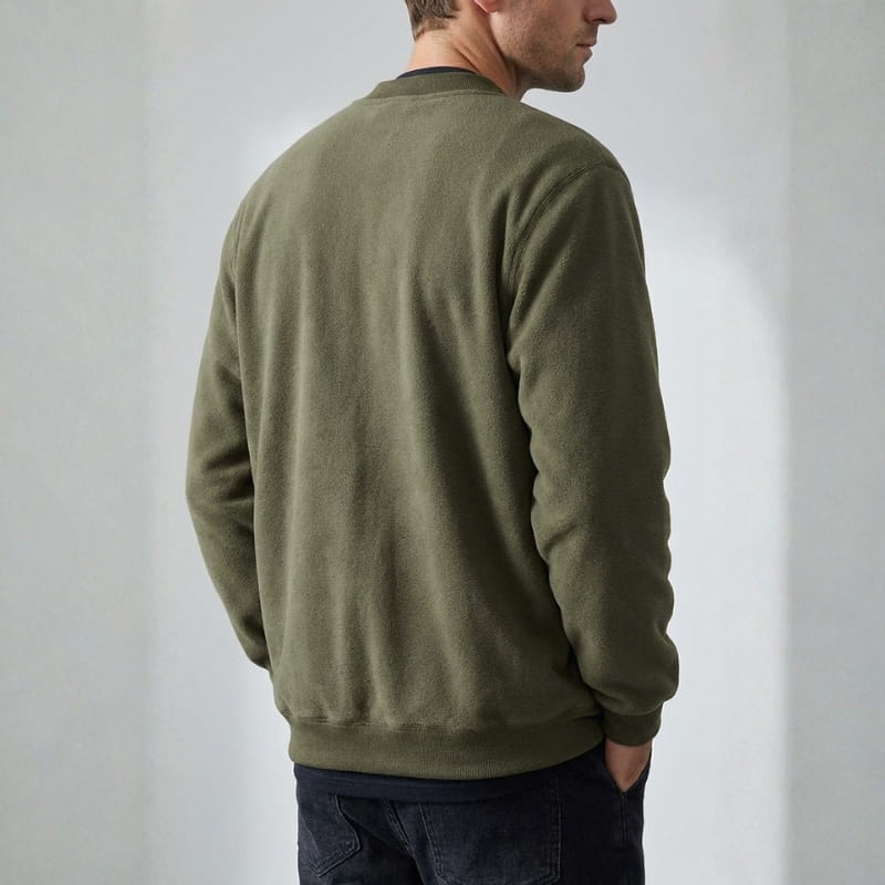 Emilio Men’s Fleece-Lined Button Up Jacket