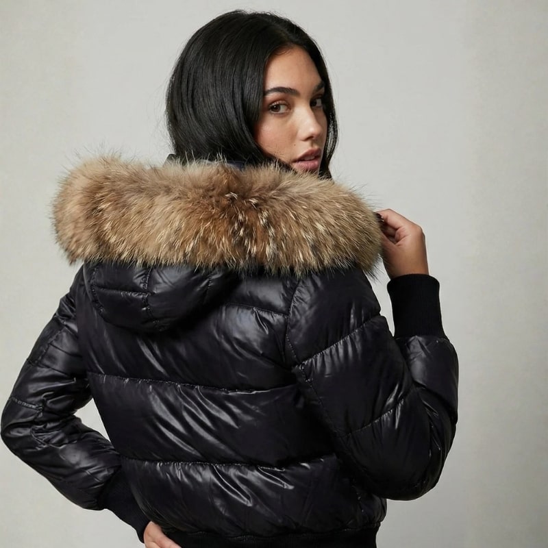 Eloise Women’s Puffer Jacket – Cropped Winter Coat