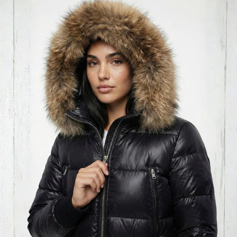 Eloise Women’s Puffer Jacket – Cropped Winter Coat