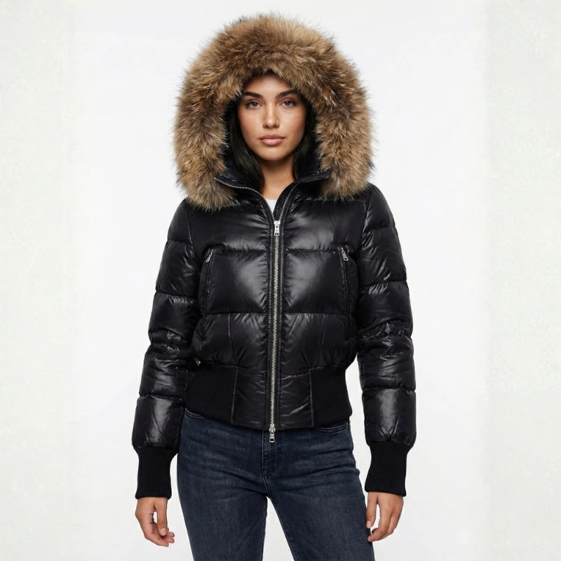 Eloise Women’s Puffer Jacket – Cropped Winter Coat