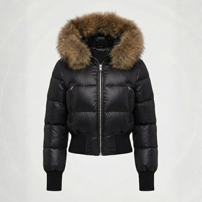 Eloise Women’s Puffer Jacket – Cropped Winter Coat