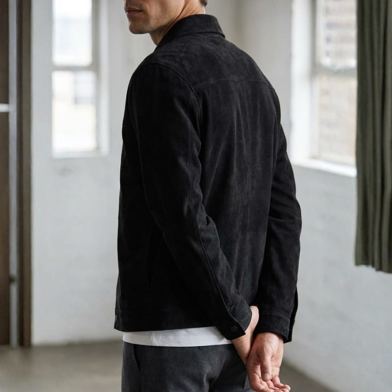 Marcian Men’s Suede Leather Jacket