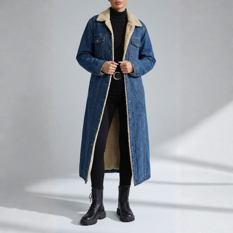 Ilaria Women’s Long Denim Jacket