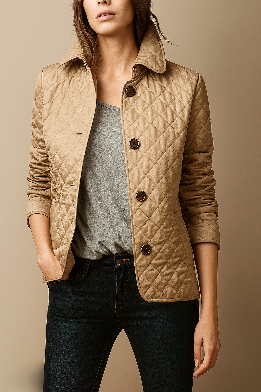 Lester Women’s Quilted Jacket – Elegant Outerwear
