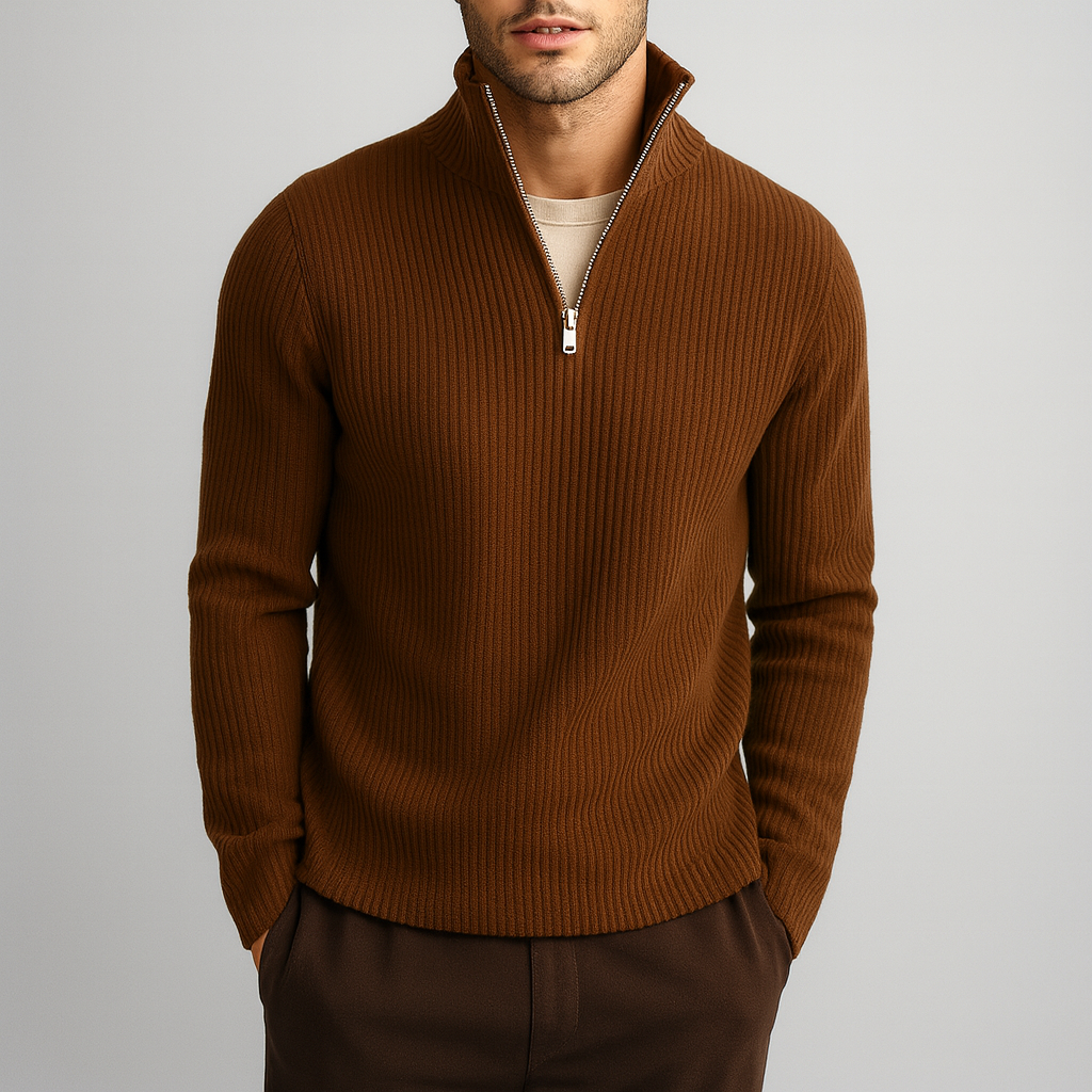Marston Men’s Turtleneck Sweater – Soft Merino Wool Knit Jumper