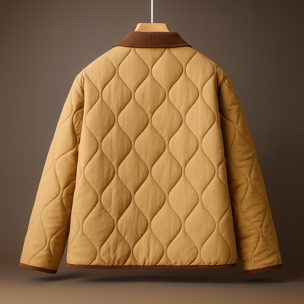 Giulia Women’s Quilted Cotton Button-Up Jacket – Soft & Lightweight Outer Layer