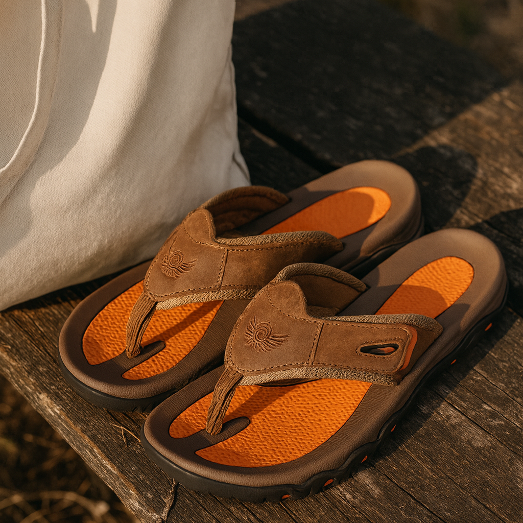 Ruben Genuine Leather Sandals – Cushioned Breathable Summer Footwear