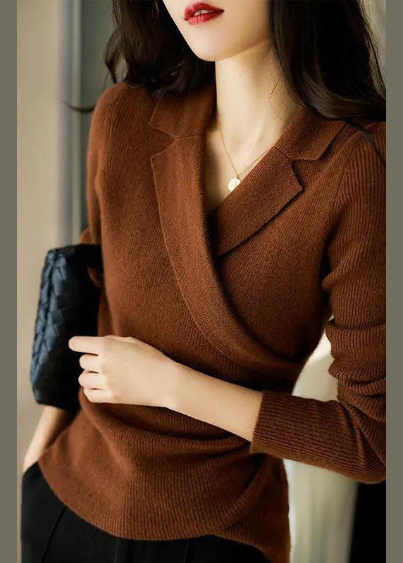 Ellaine Women’s Slim Fit Sweater – Knit Pullover with Peter Pan Collar
