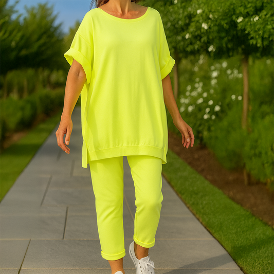 Zarina Lounge Set – Lightweight Cotton Blend with Relaxed Fit for Warmer Days