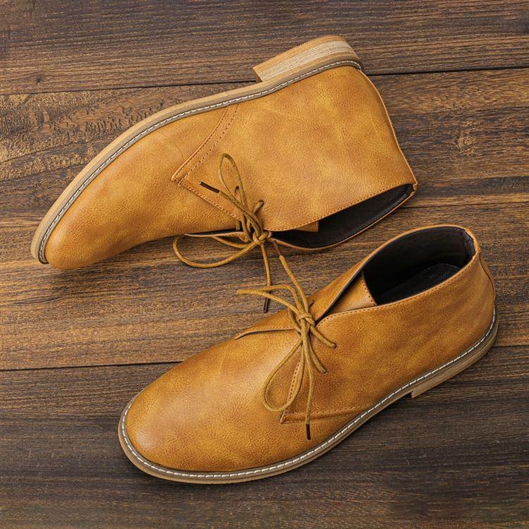 Salvatore Men’s Leather Chukka Boots – Handcrafted Genuine Leather with Cushioned Insole