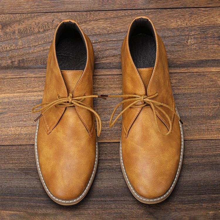 Salvatore Men’s Leather Chukka Boots – Handcrafted Genuine Leather with Cushioned Insole