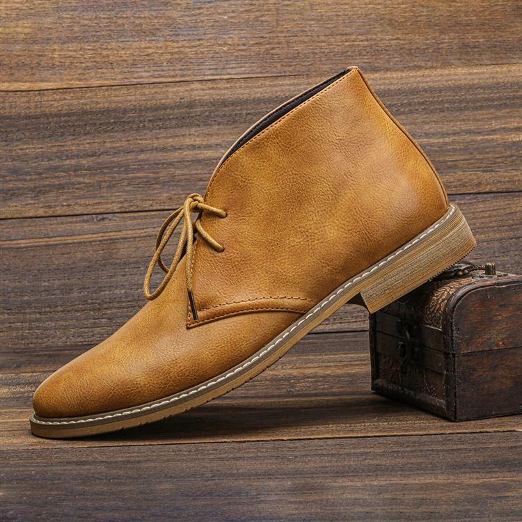 Salvatore Men’s Leather Chukka Boots – Handcrafted Genuine Leather with Cushioned Insole