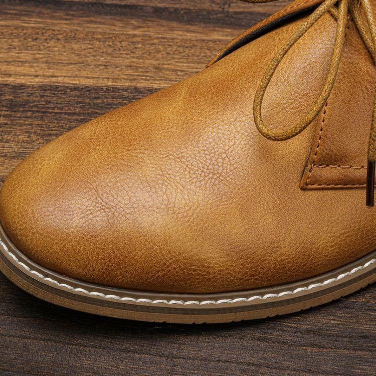 Salvatore Men’s Leather Chukka Boots – Handcrafted Genuine Leather with Cushioned Insole