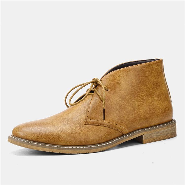 Salvatore Men’s Leather Chukka Boots – Handcrafted Genuine Leather with Cushioned Insole