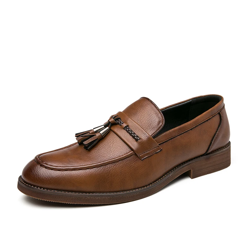 Paolo Men’s Loafers – Tassel Detail Leather Loafers