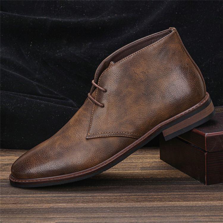 Salvatore Men’s Leather Chukka Boots – Handcrafted Genuine Leather with Cushioned Insole