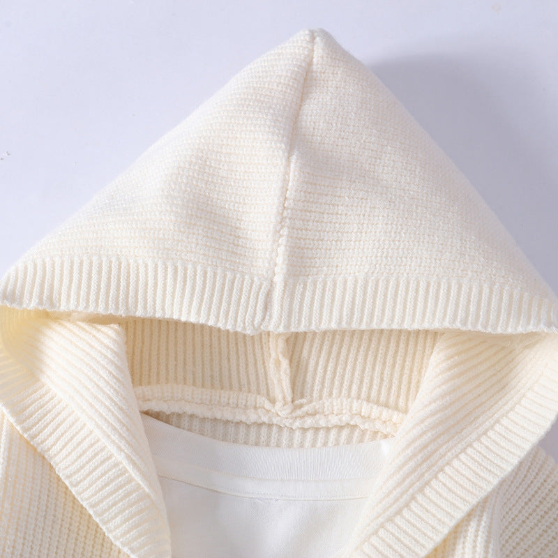 Juliano Men’s Hooded Cardigan – Soft Ribbed Knit Button-Up Cardigan