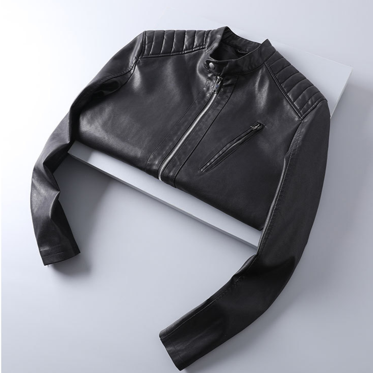Romeo Men’s Leather Biker Jacket