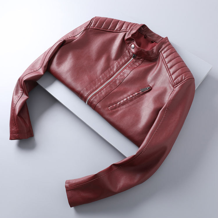 Romeo Men’s Leather Biker Jacket