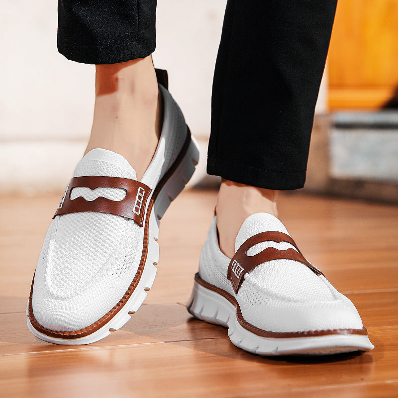 Renato Men’s Loafers – Comfort Breathable Mesh Slip-On Shoes