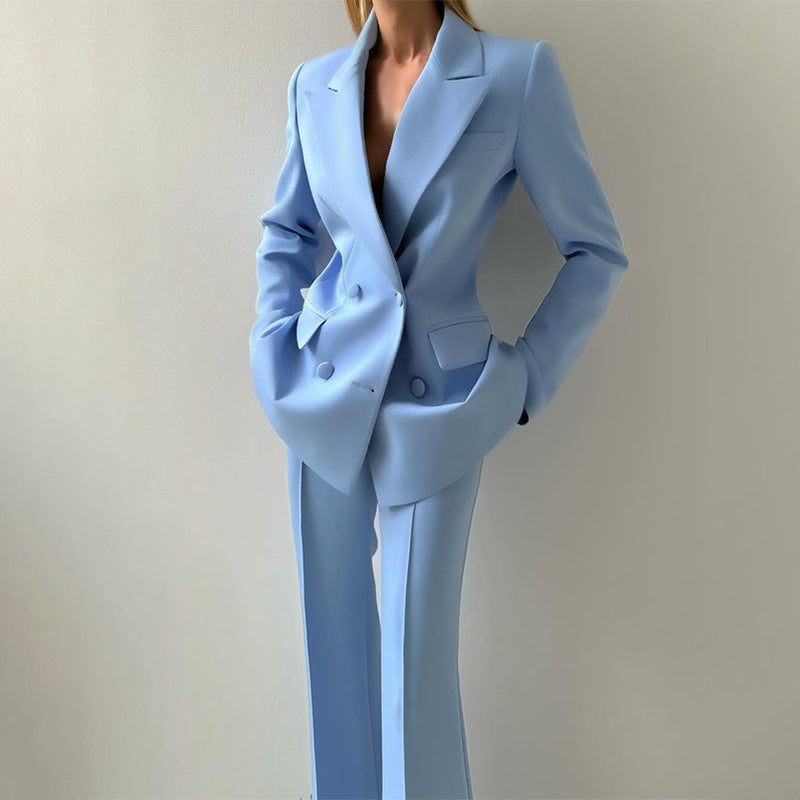 Alana Women’s Suit Set – Tailored Blazer & High-Waist Trousers