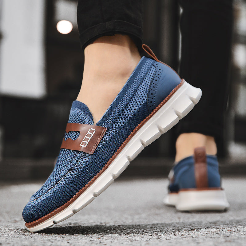 Renato Men’s Loafers – Comfort Breathable Mesh Slip-On Shoes