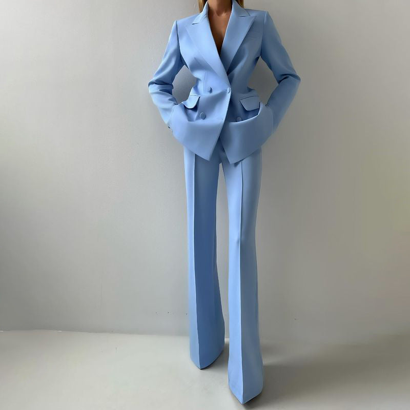 Alana Women’s Suit Set – Tailored Blazer & High-Waist Trousers
